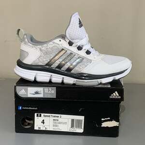 adidas Speed Trainer 2 White Black B54341 Mens Training Shoes